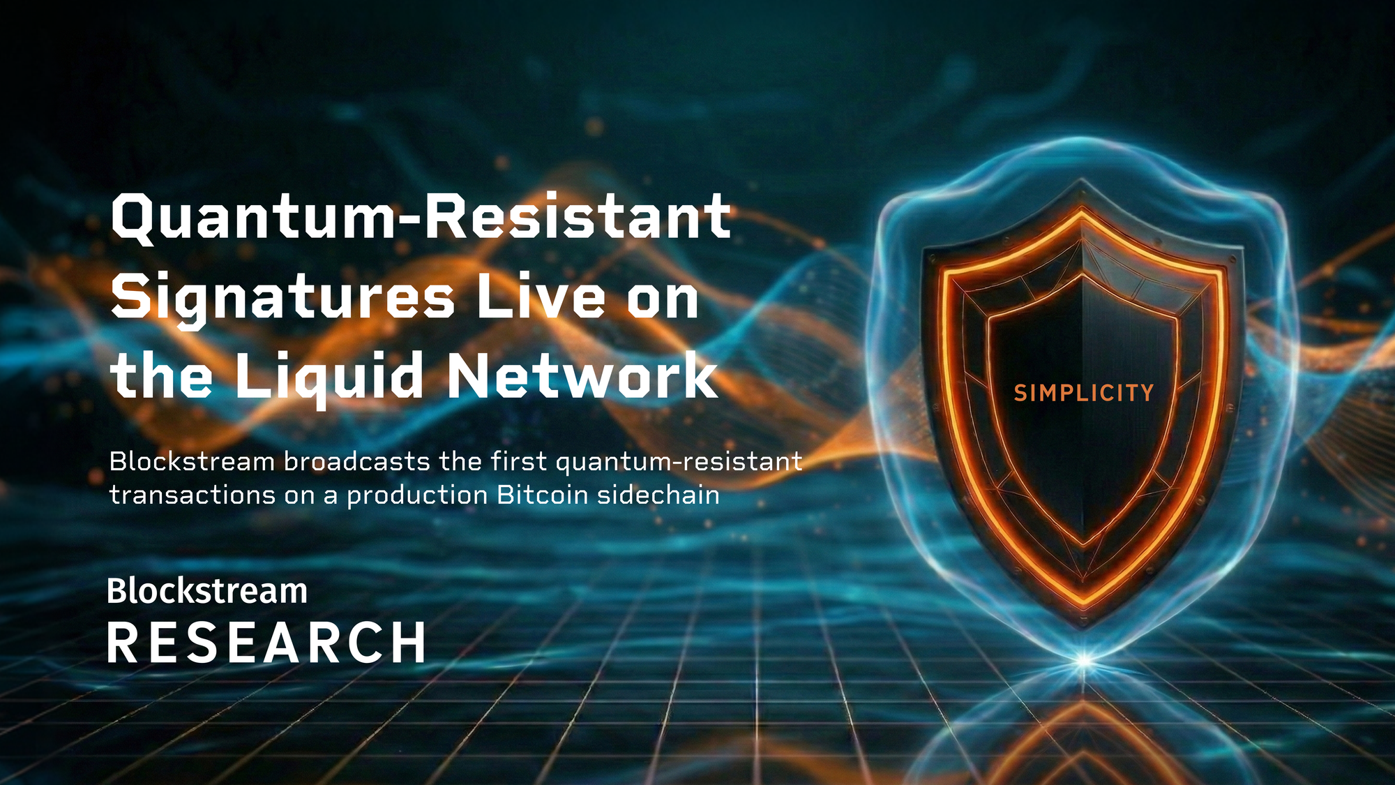 Quantum-Resistant Transaction Signing on Liquid Using Simplicity Smart Contracts