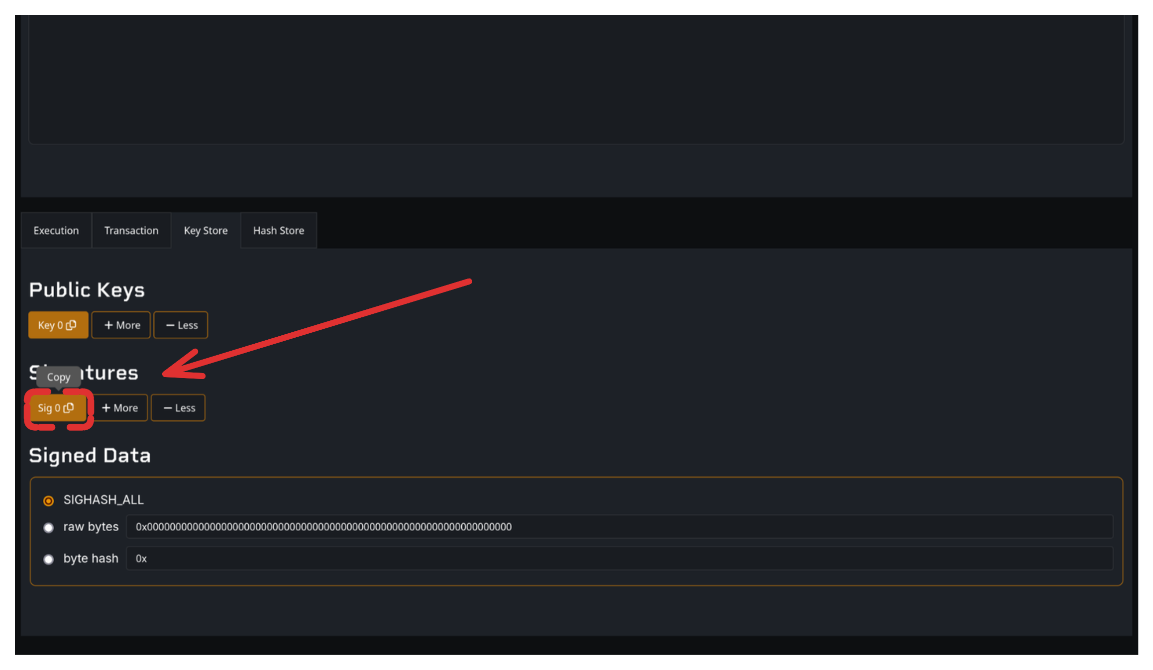 Screenshot of the SimplicityHL web IDE